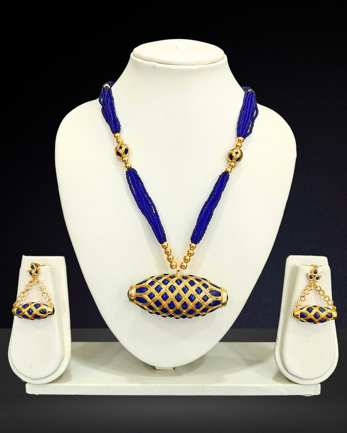 Blue Dhulbiri set