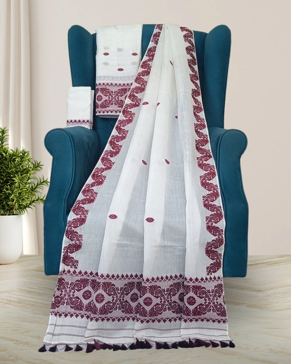 Kesapaat cotton mekhela sador
