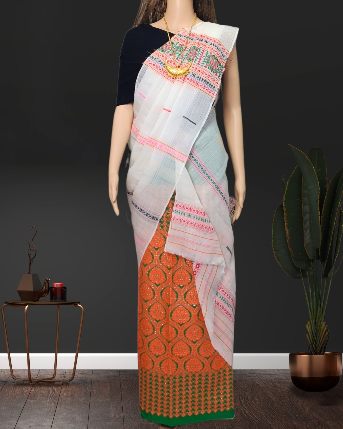 Gero design semi nuni single sador - White