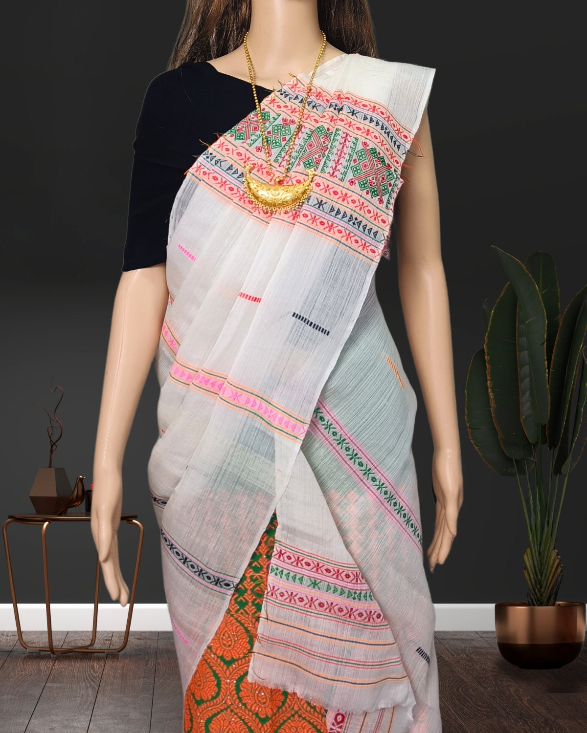 Gero design semi nuni single sador - White