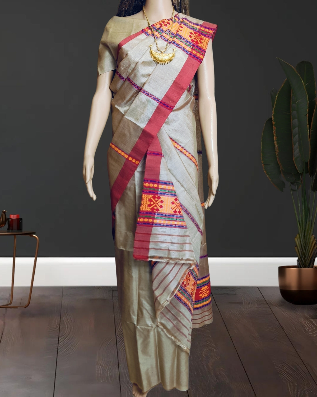 Gero design pure tussar silk single sador