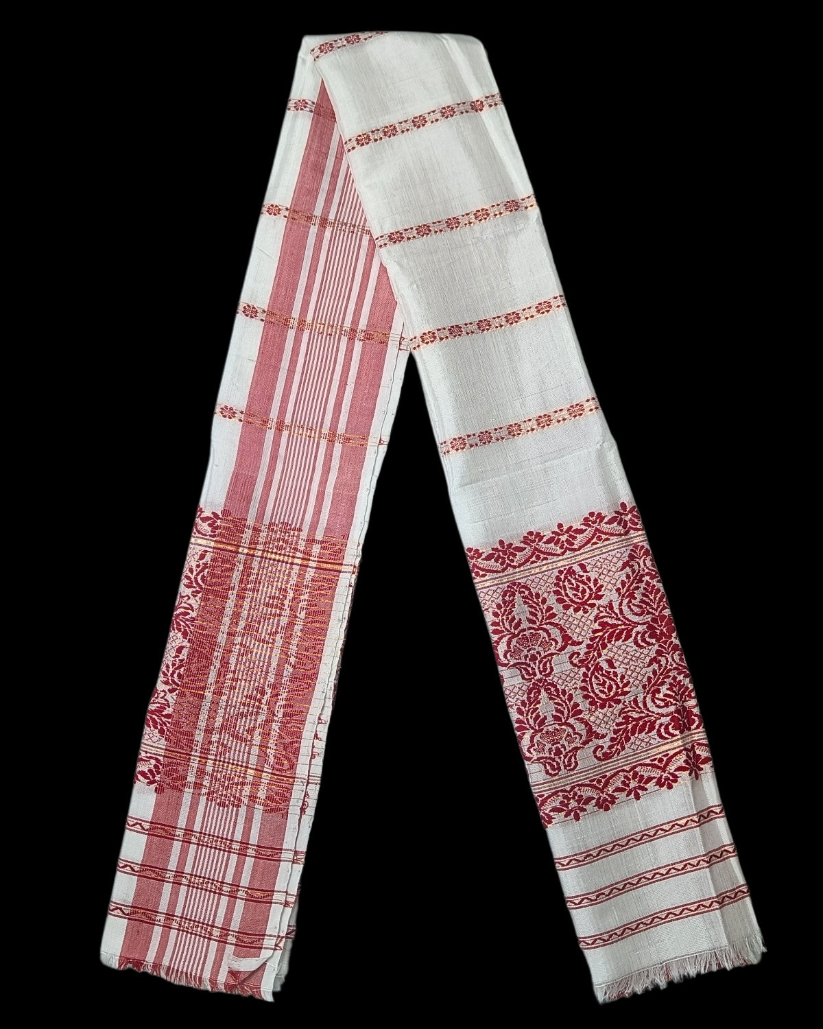 Mulberry silk x mercerised cotton - Assamese gamusa