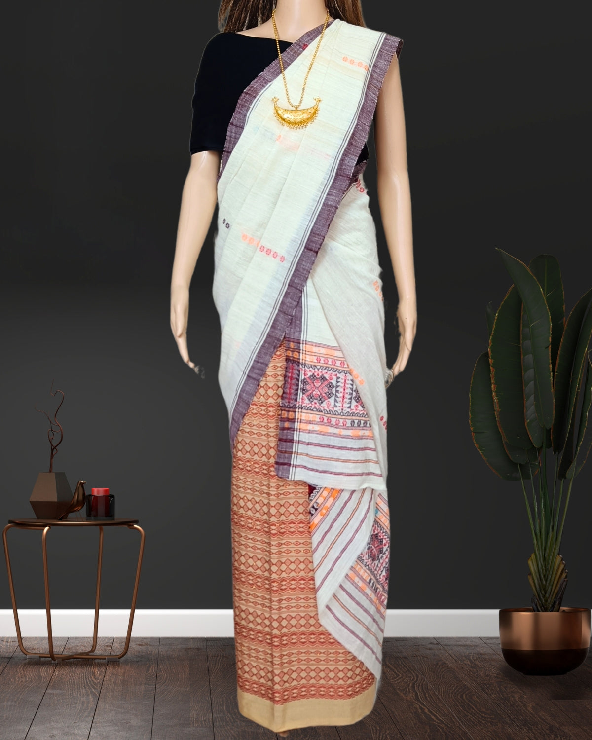 Gero design semi nuni single sador - White