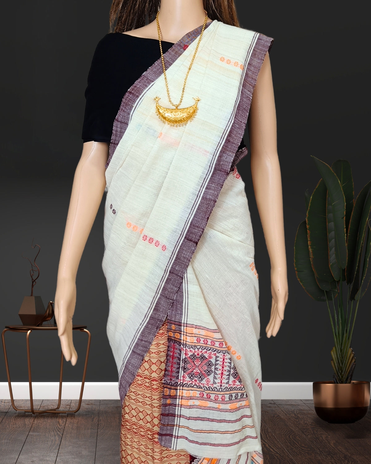 Gero design semi nuni single sador - White