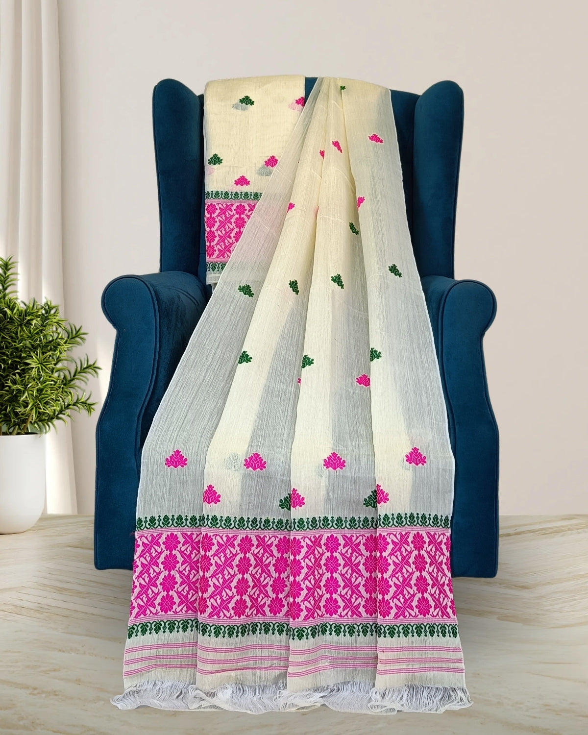 Nuni cotton mekhela sador