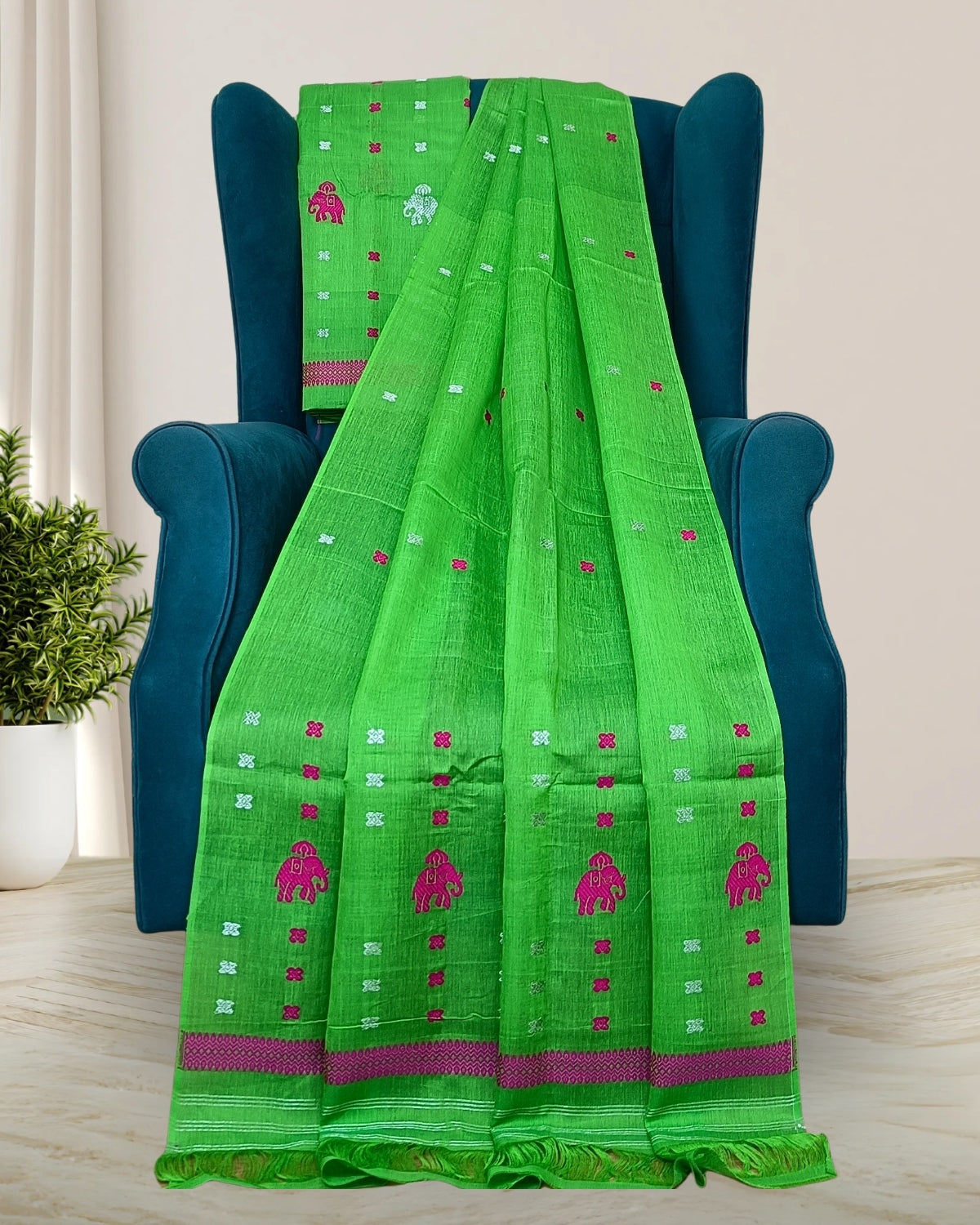 Nuni cotton mekhela sador