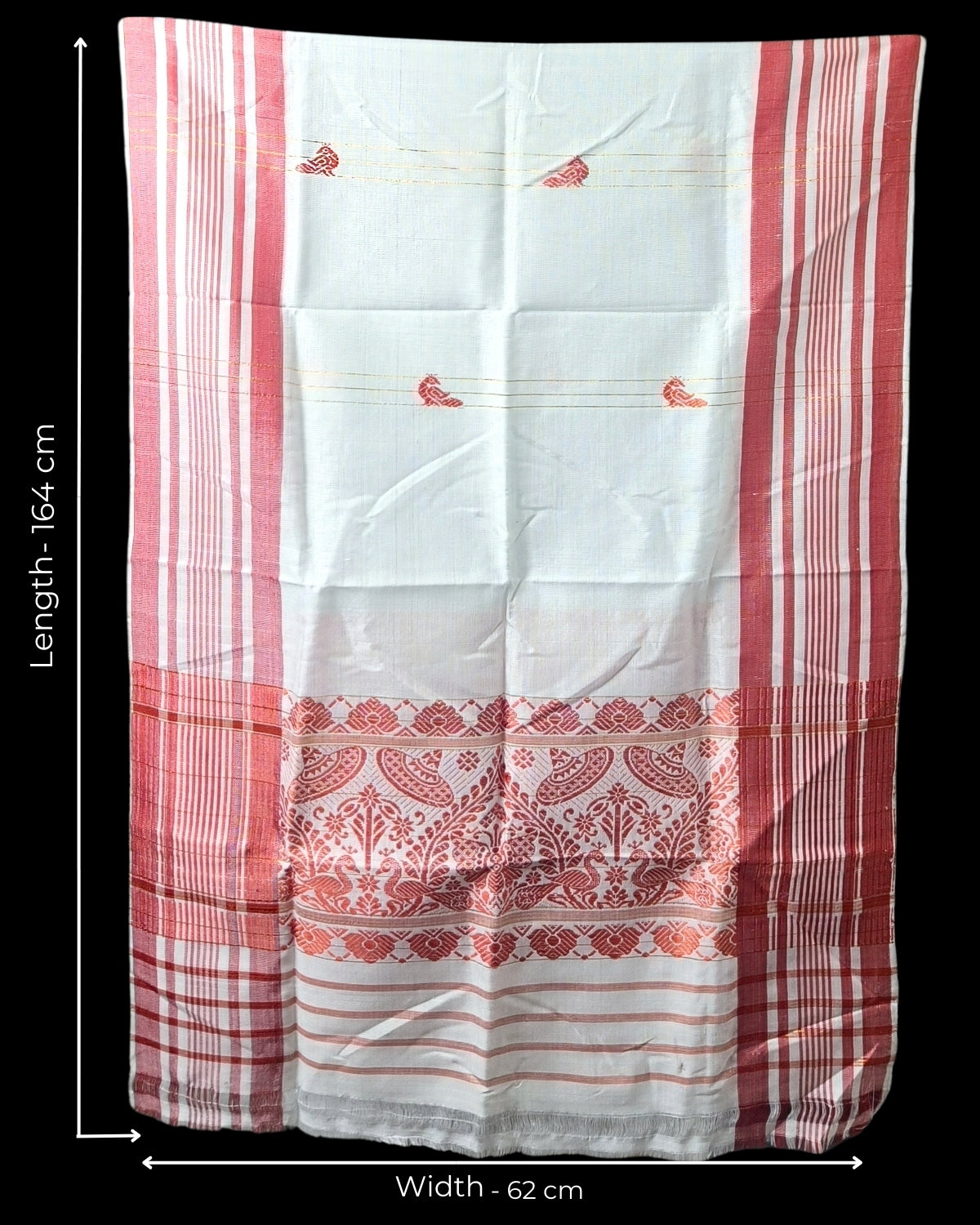 Mulberry silk x mercerised cotton - Assamese gamusa