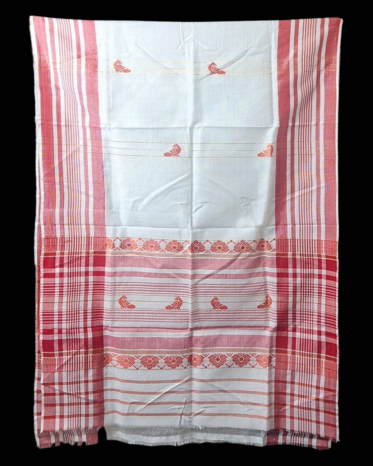 Mulberry silk x mercerised cotton - Assamese gamusa