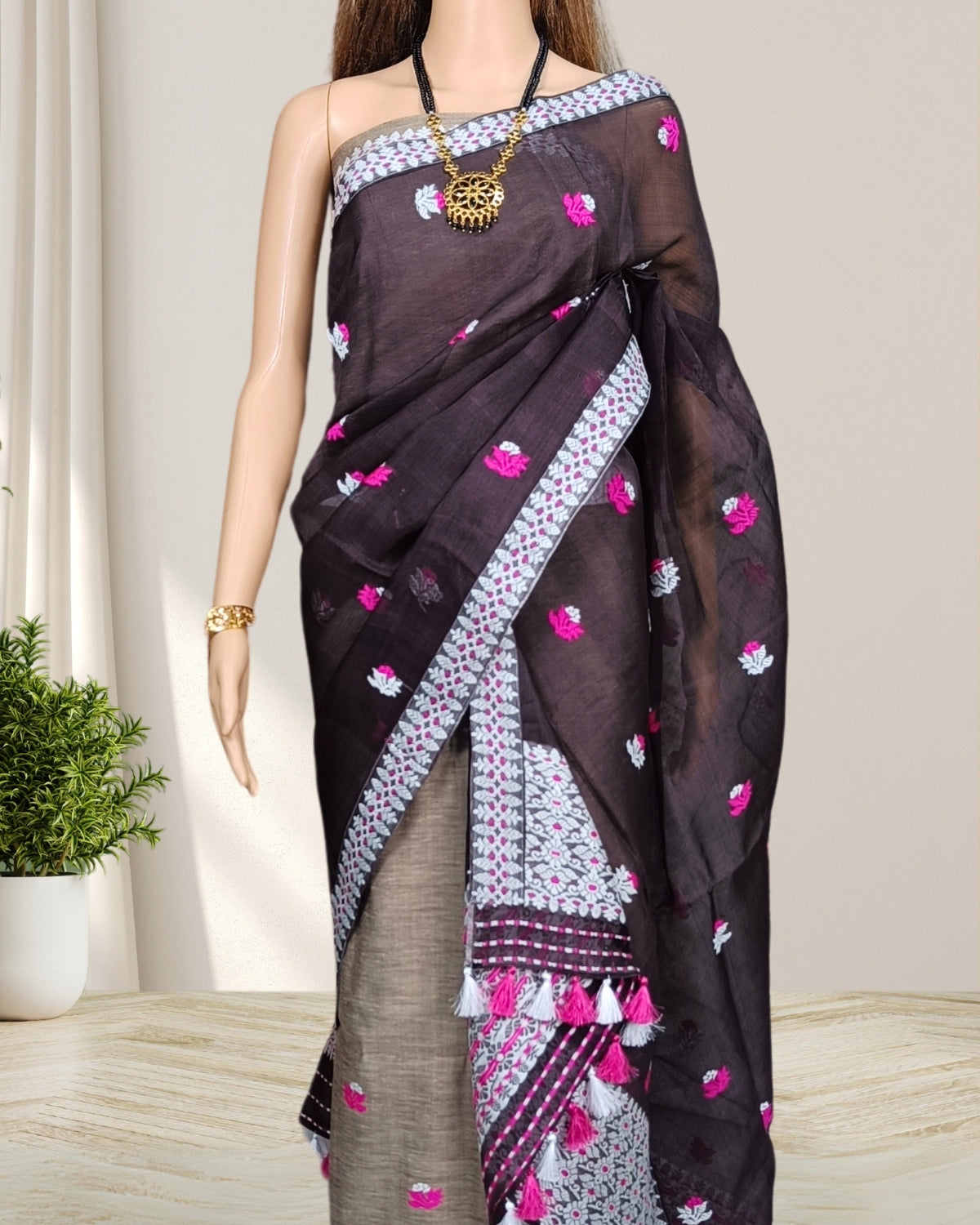 Eri silk and Nuni mekhela sador set