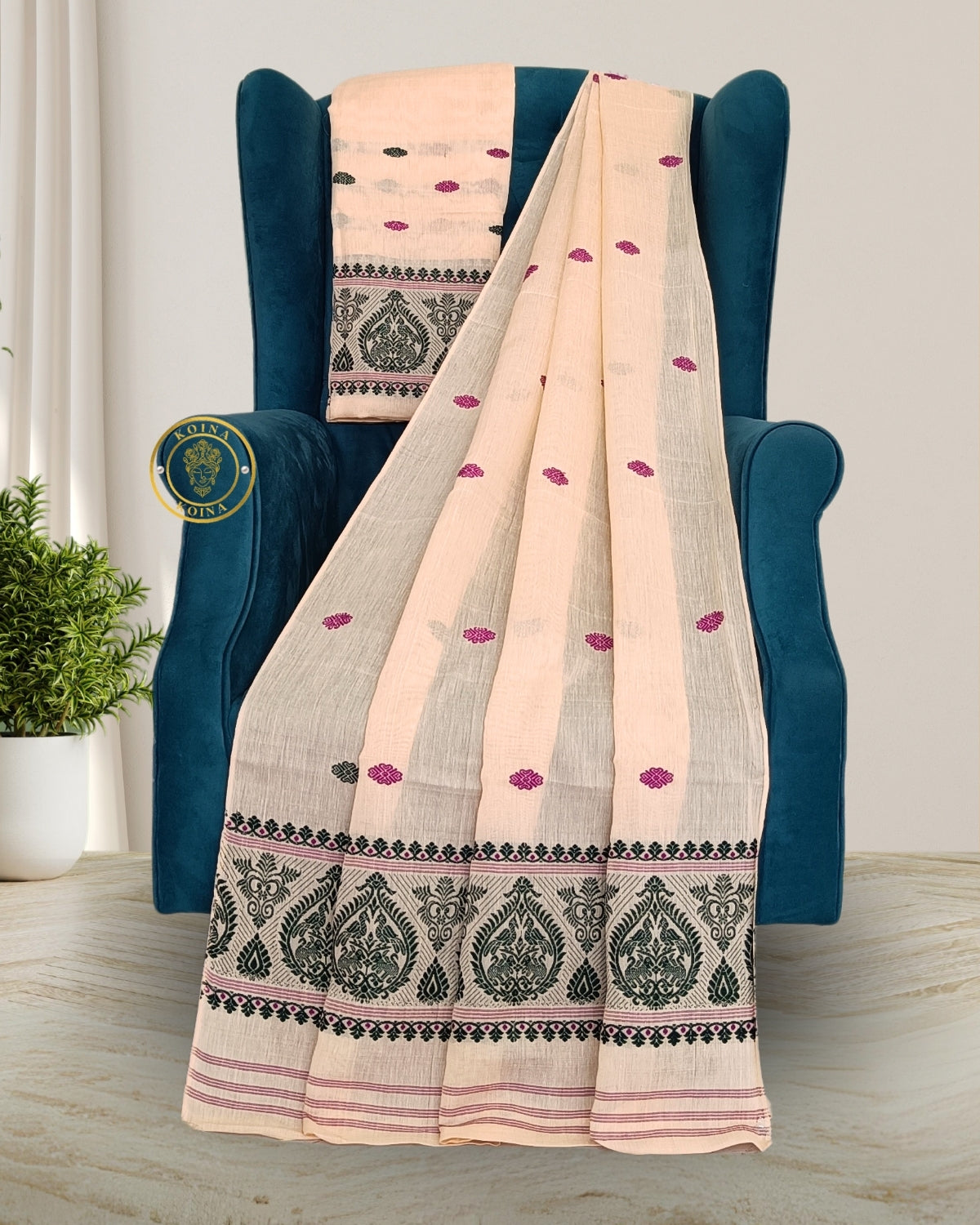 Nuni cotton mekhela sador