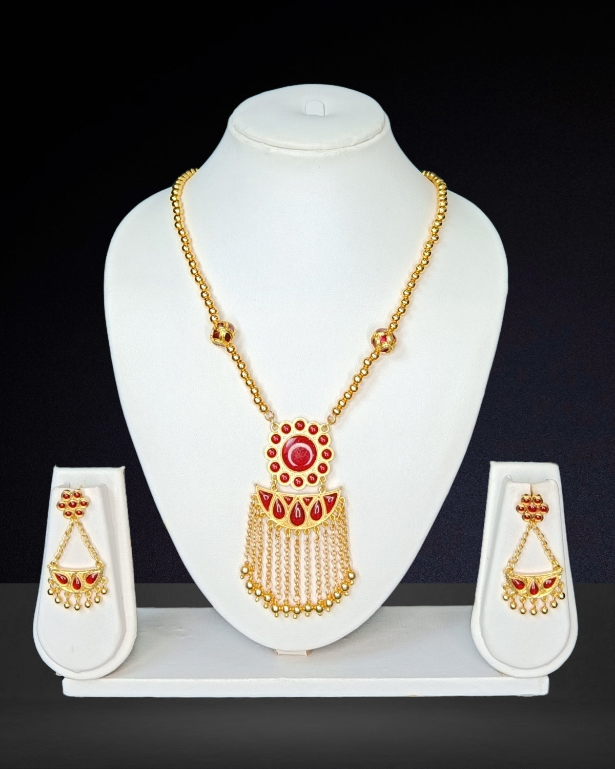 Red jun flower set