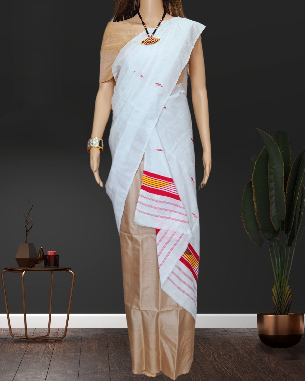 White dhulai paat single sador