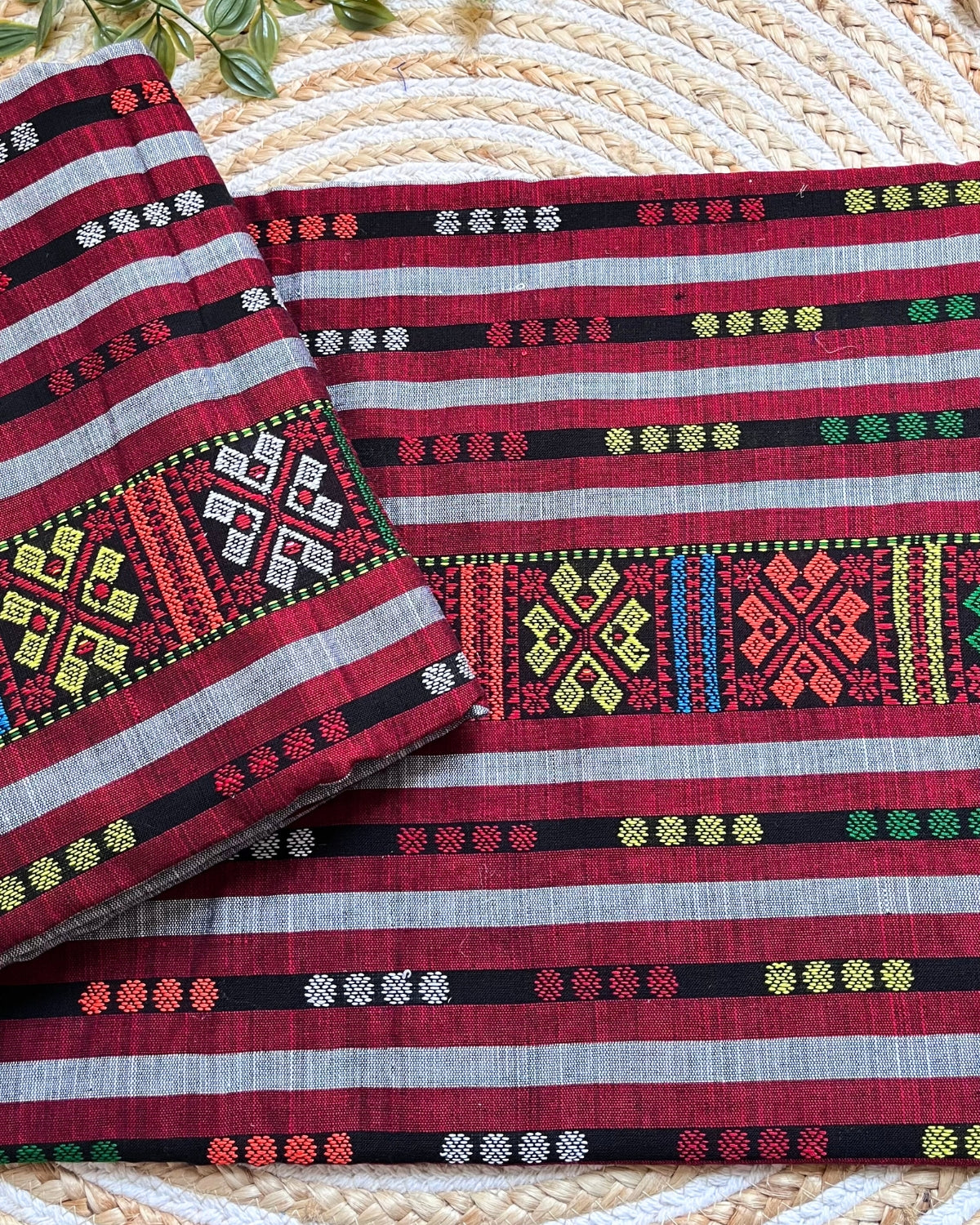 Ribi design Mising mekhela sador - Black