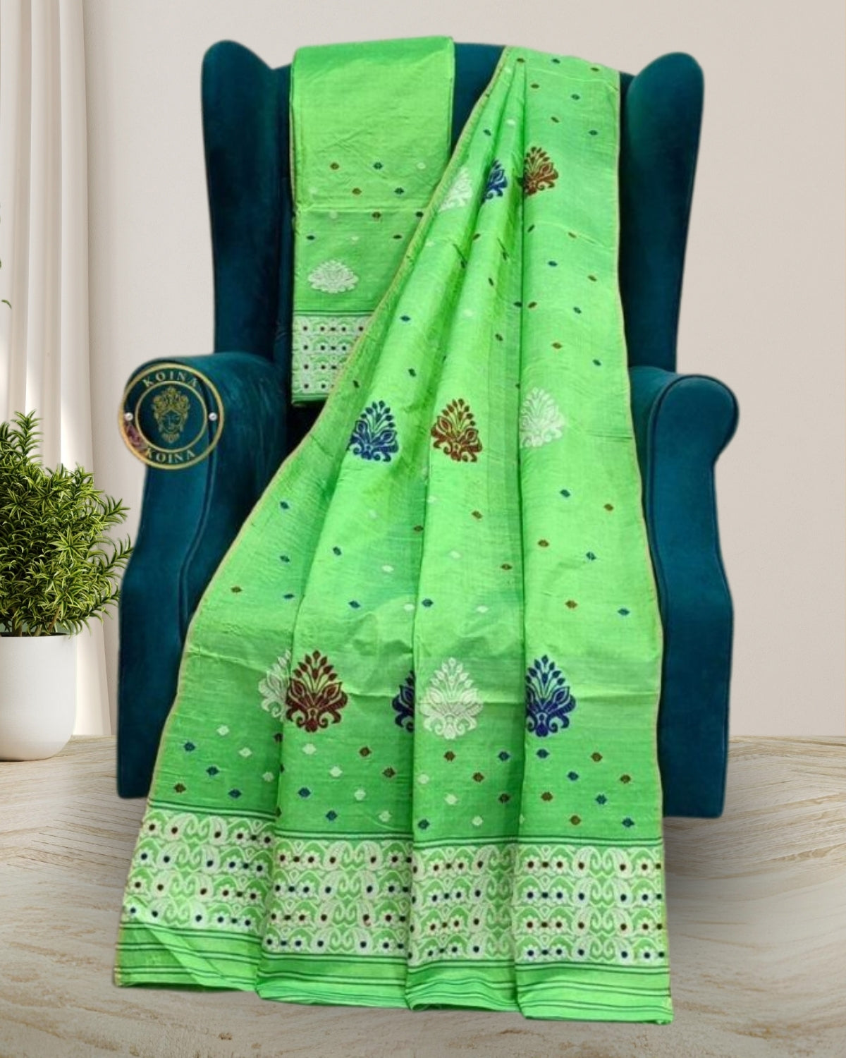 Mix dyed toss mekhela sador