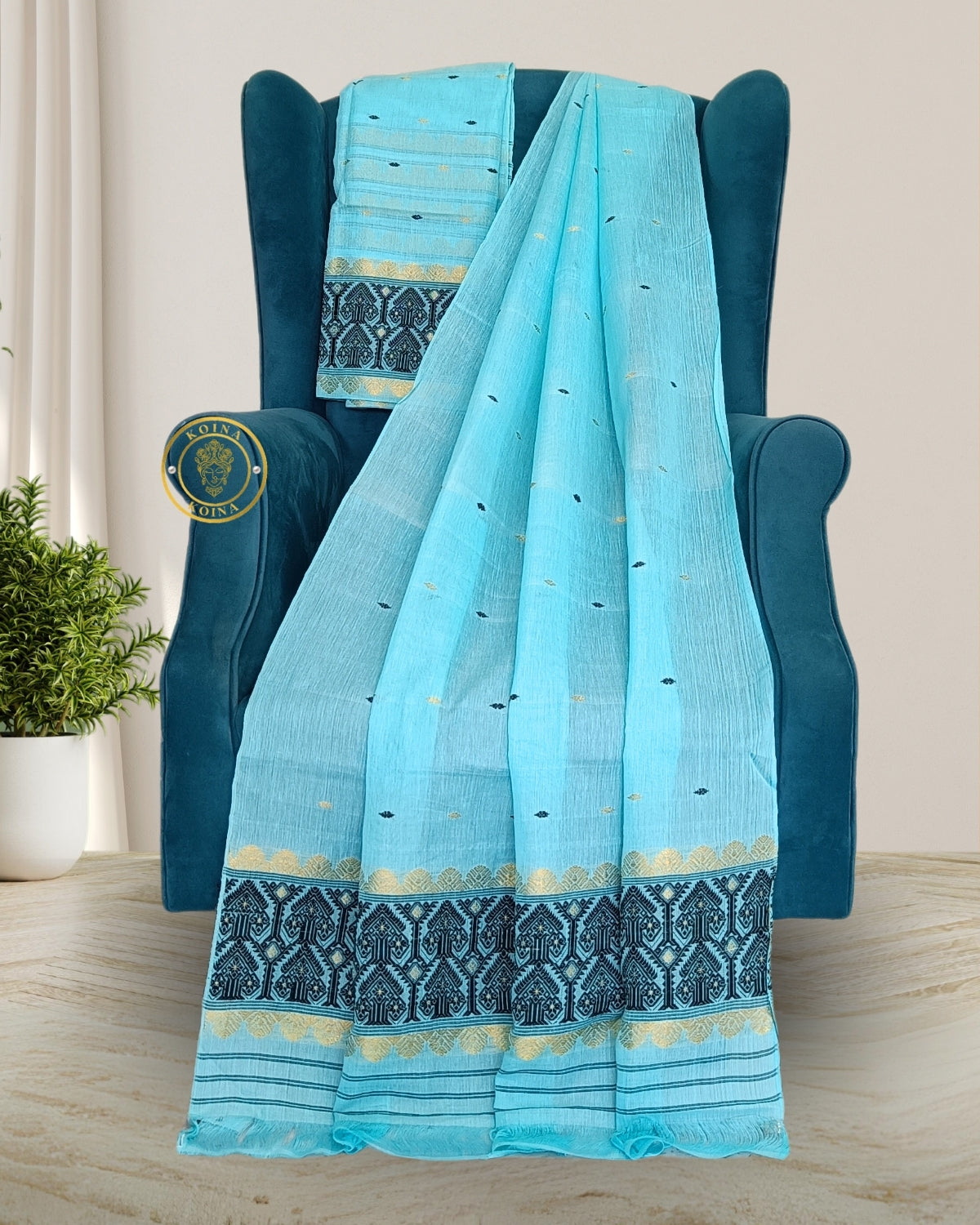 Nuni cotton mekhela sador
