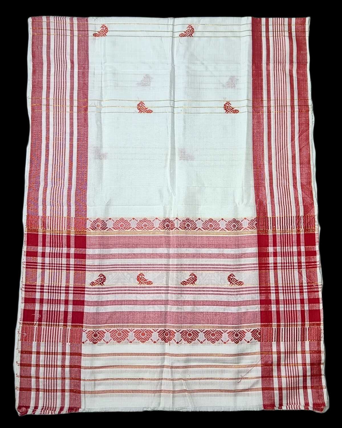 Mulberry silk x mercerised cotton - Assamese gamusa