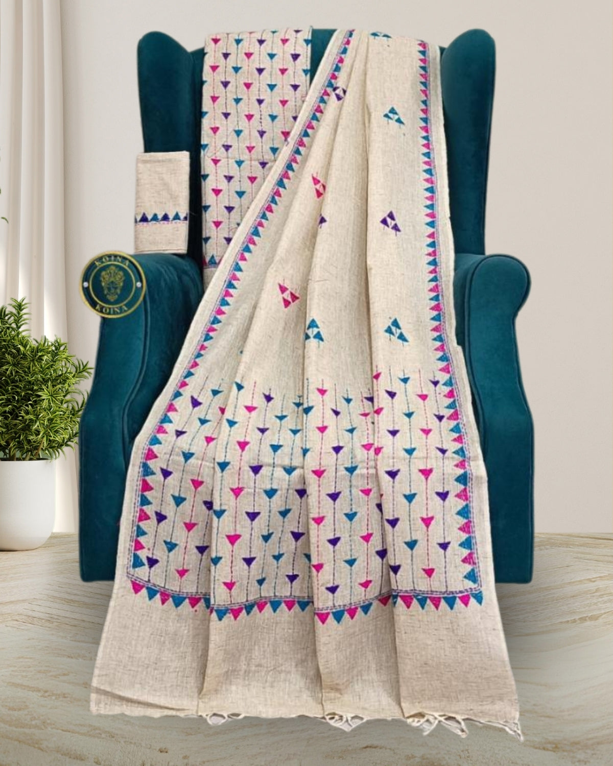 Khadi cotton mekhela sador