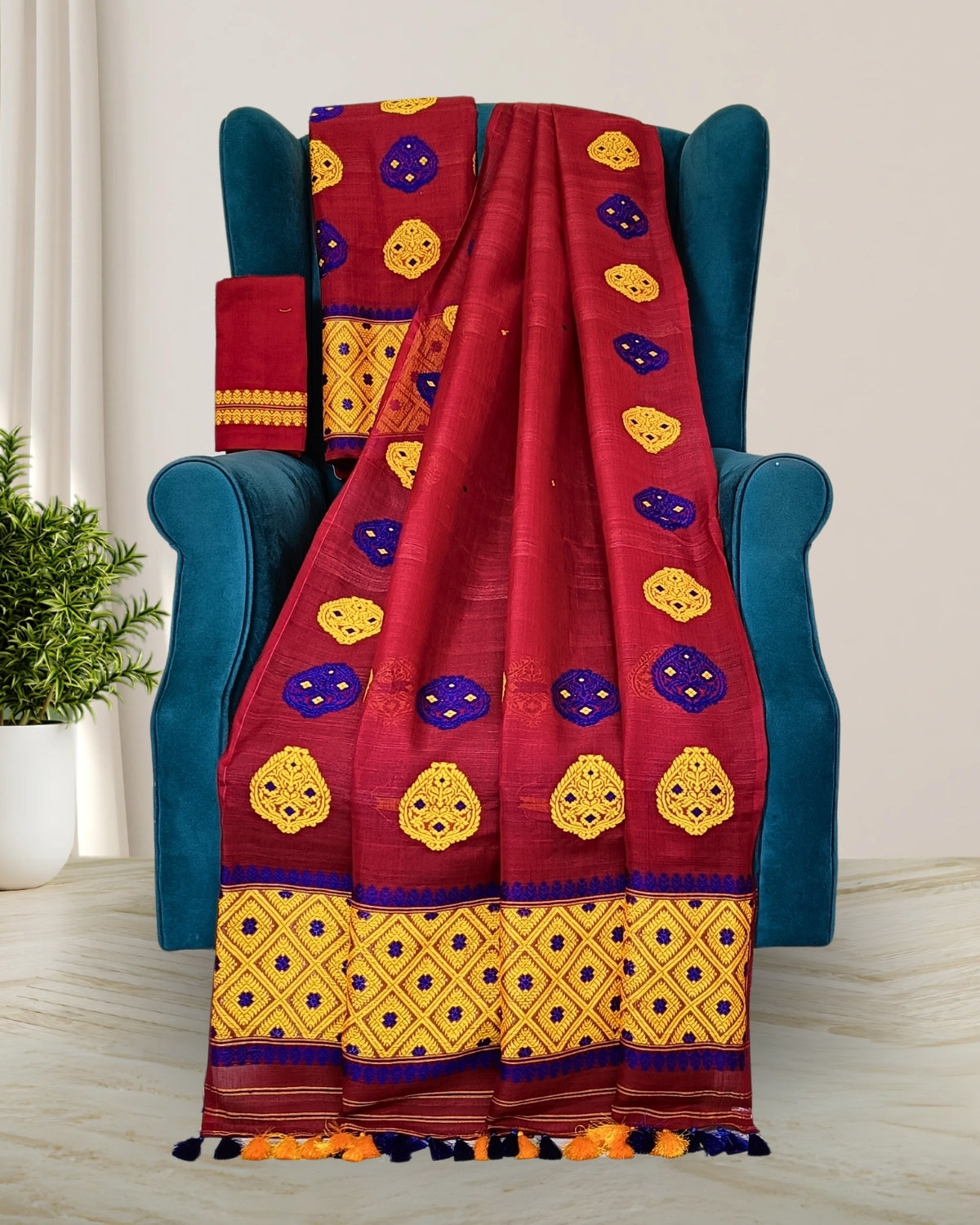 Premium kesapaat cotton mekhela sador
