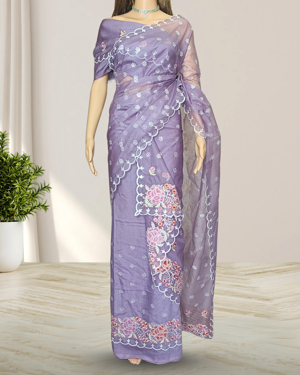 Organza Mekhela sador
