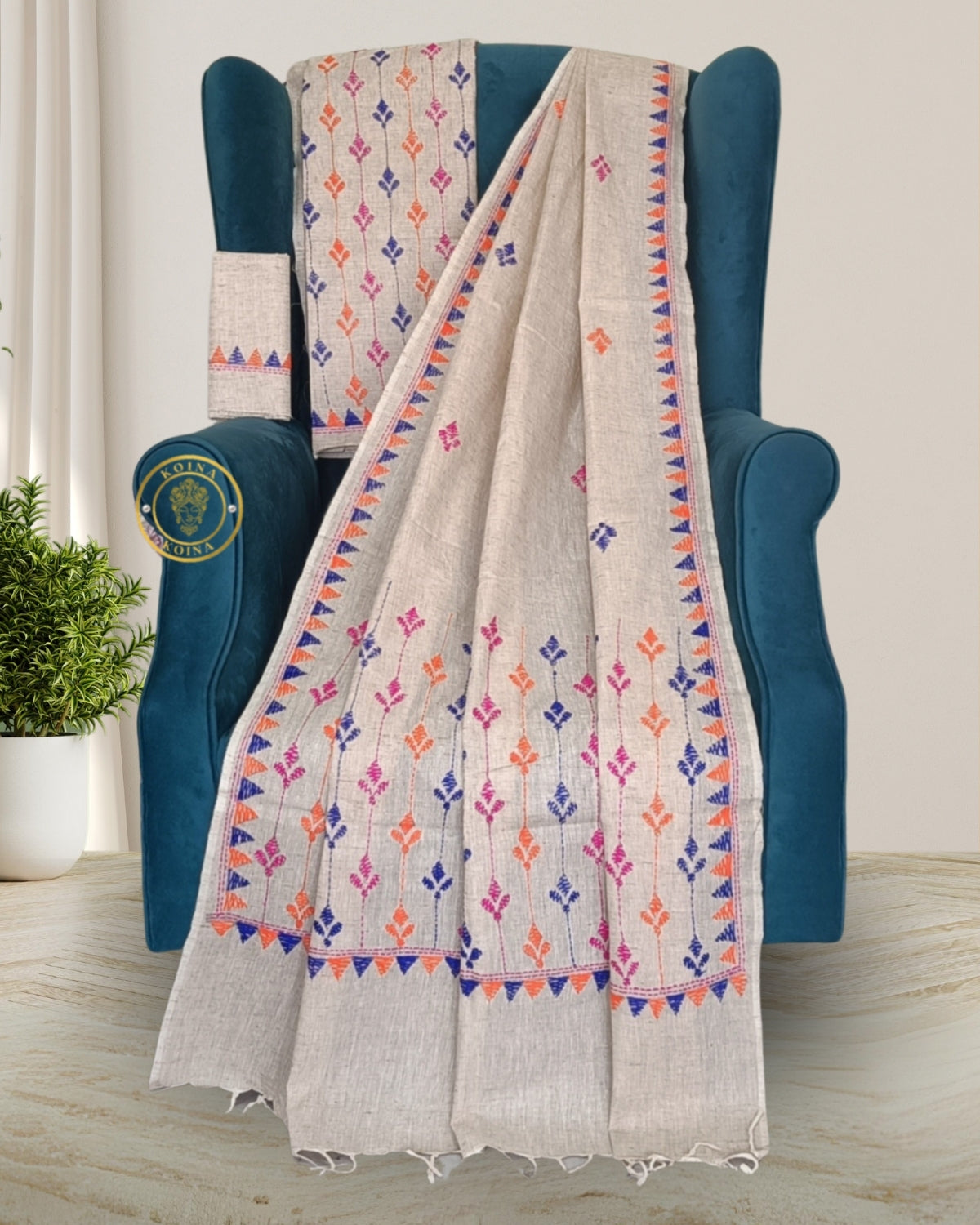 Khadi cotton mekhela sador