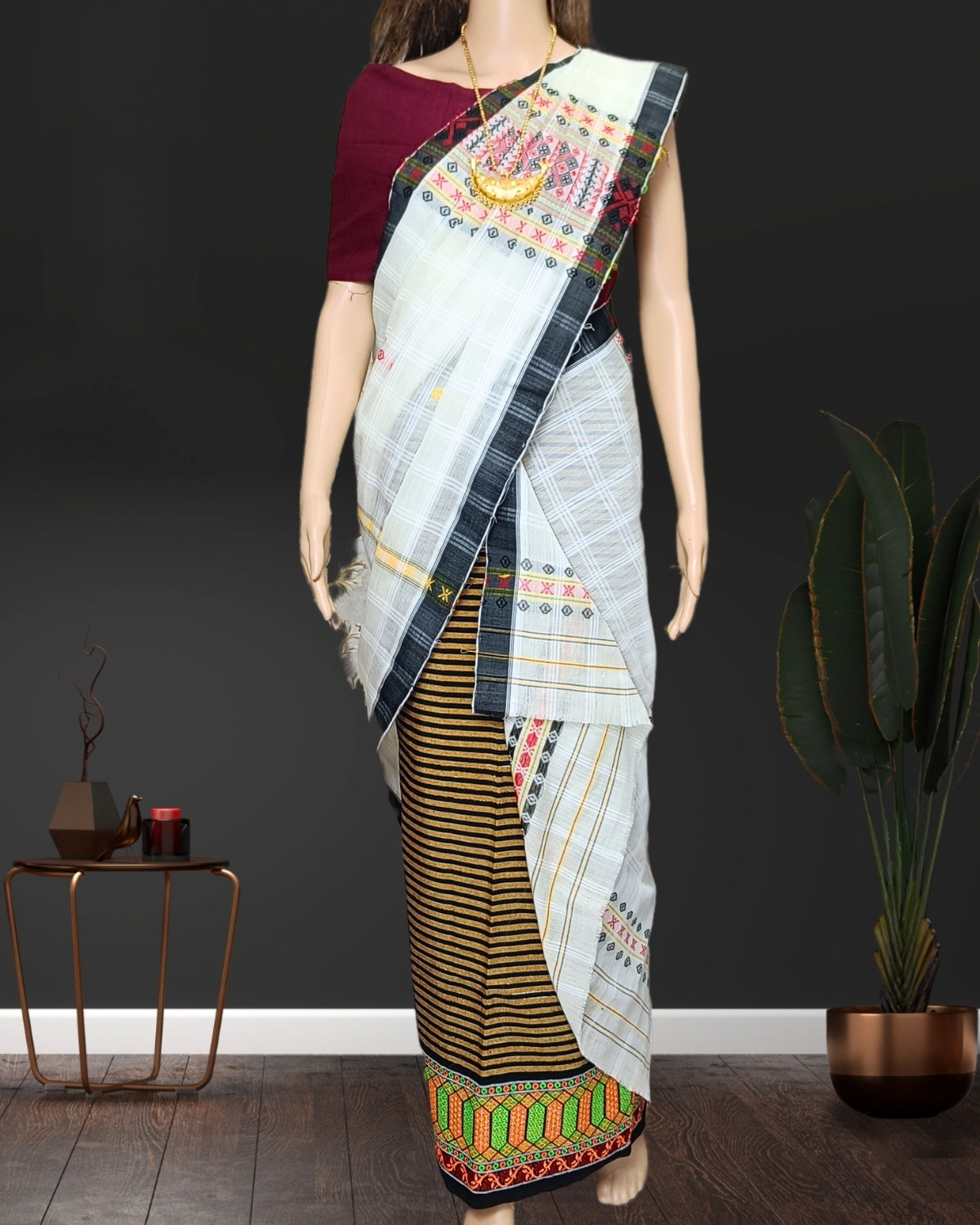 Gero design semi nuni single chadar - White