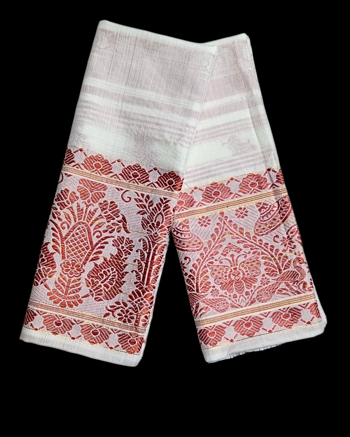 Mulberry silk x mercerised cotton - Assamese gamusa (Pak of 2)