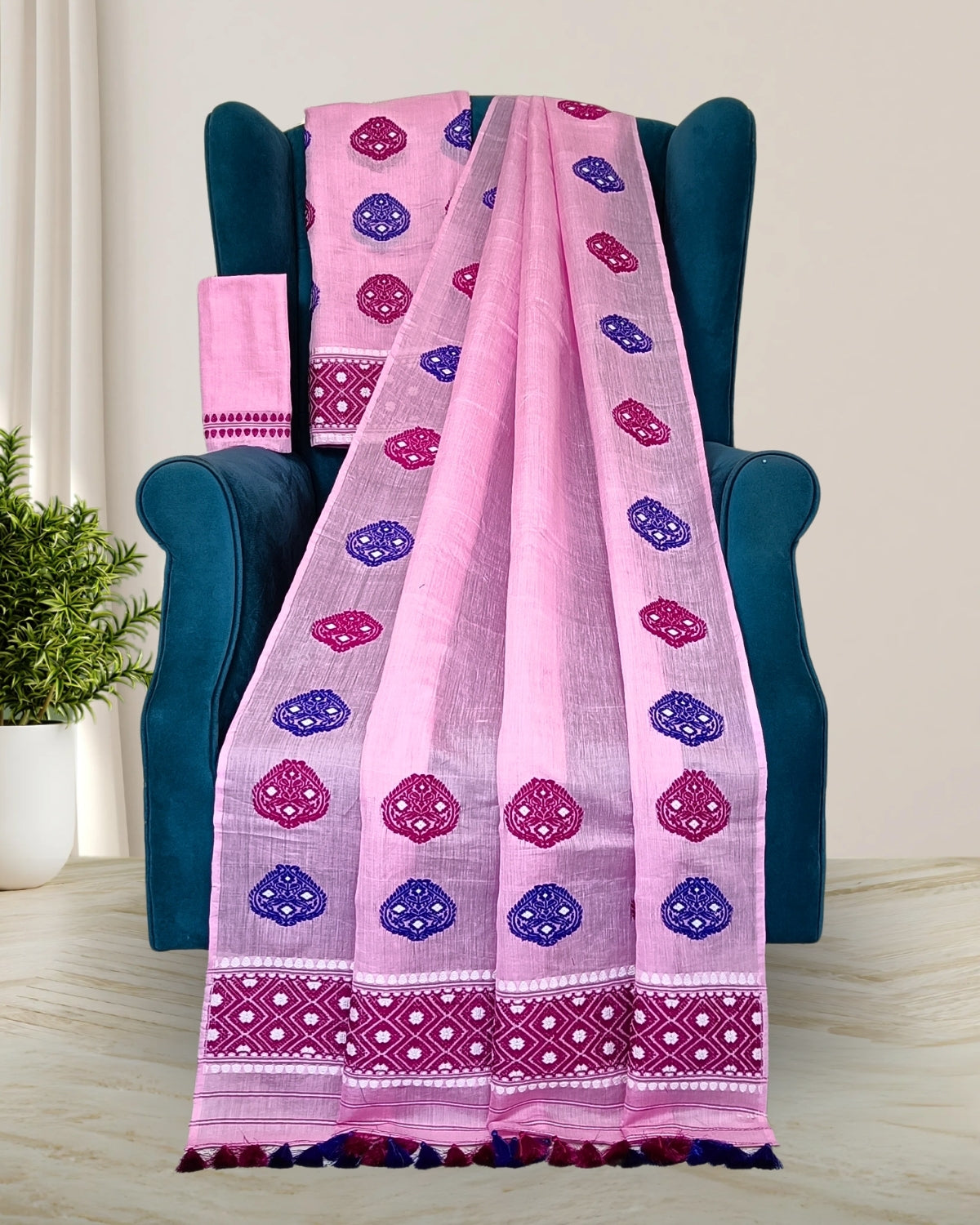 Premium kesapaat cotton mekhela sador