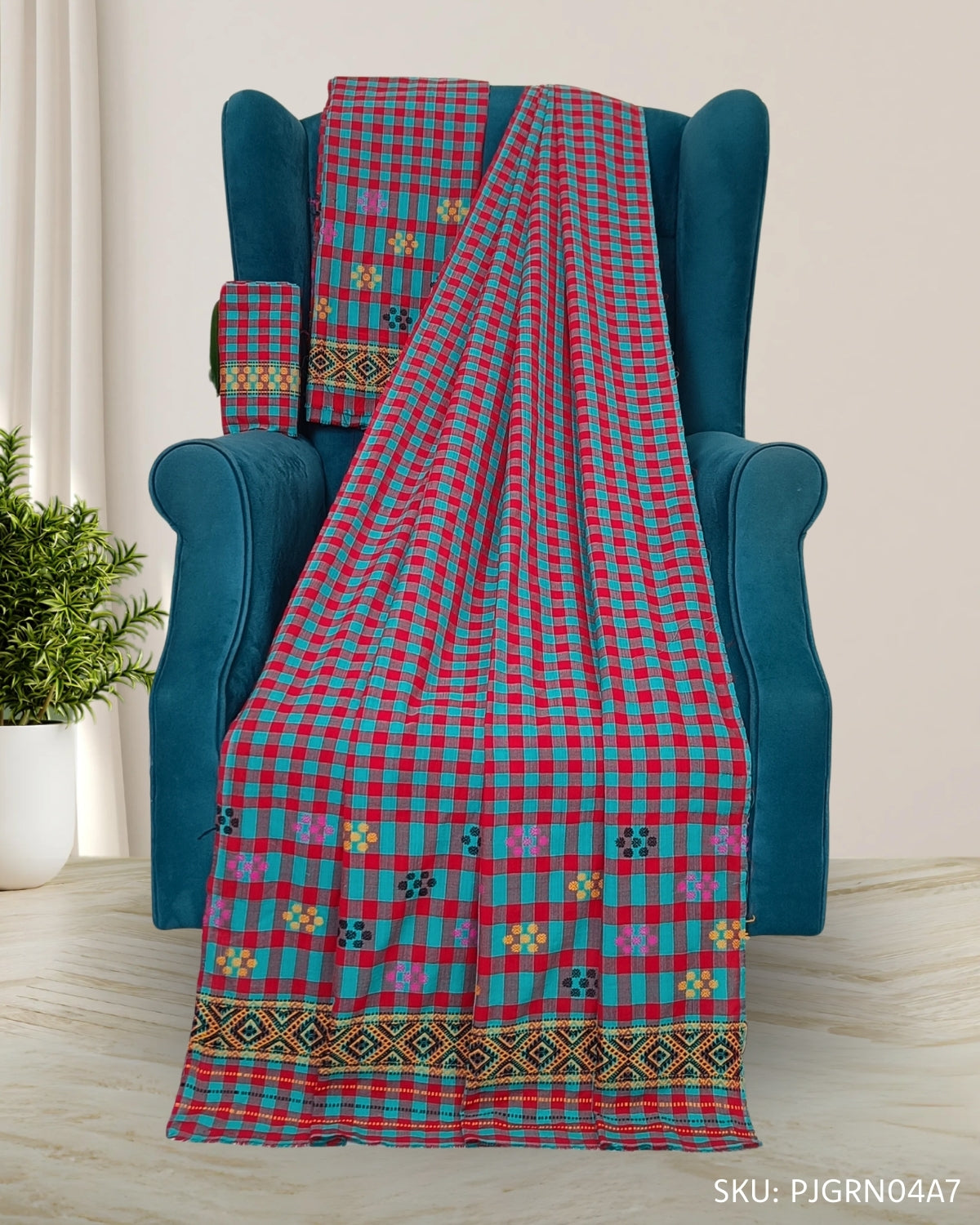 Pajok design padmini cotton Mising mekhela chadar