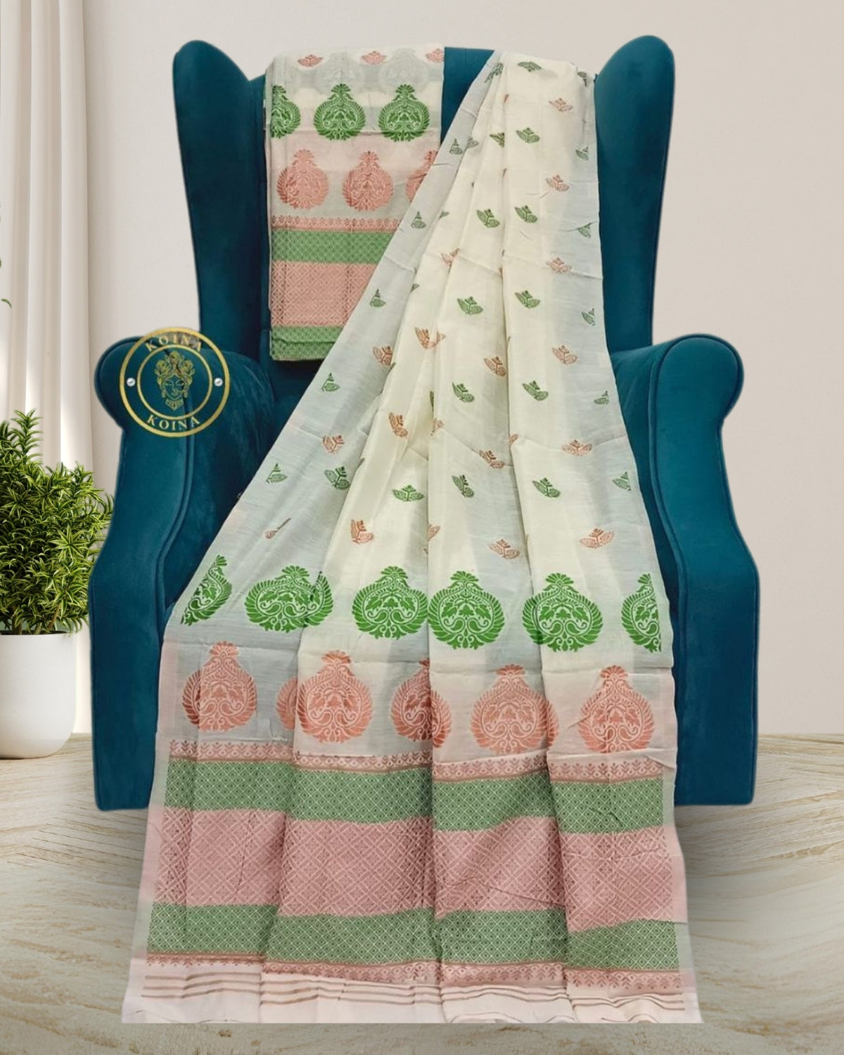 AC cotton mekhela sador