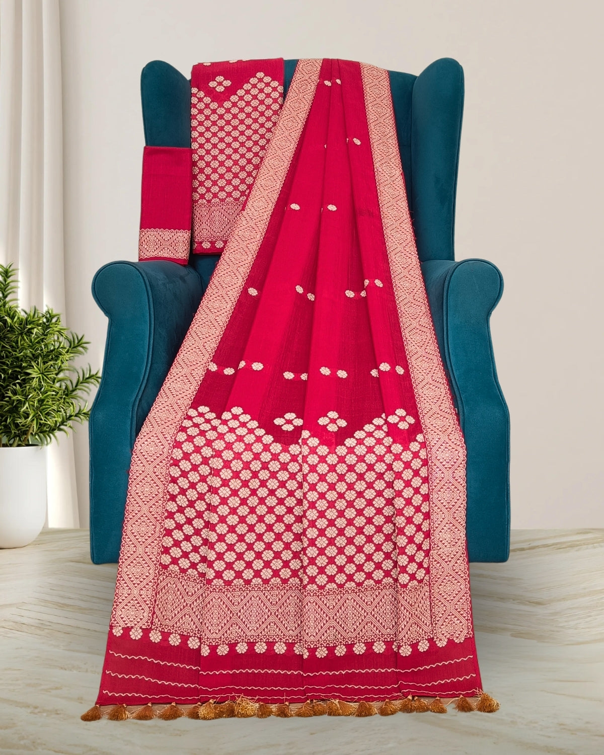 Assam paat by Eri work mekhela sador