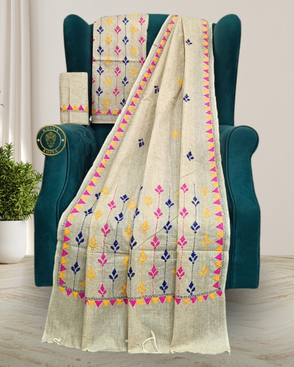 Khadi cotton Mekhela Chadar