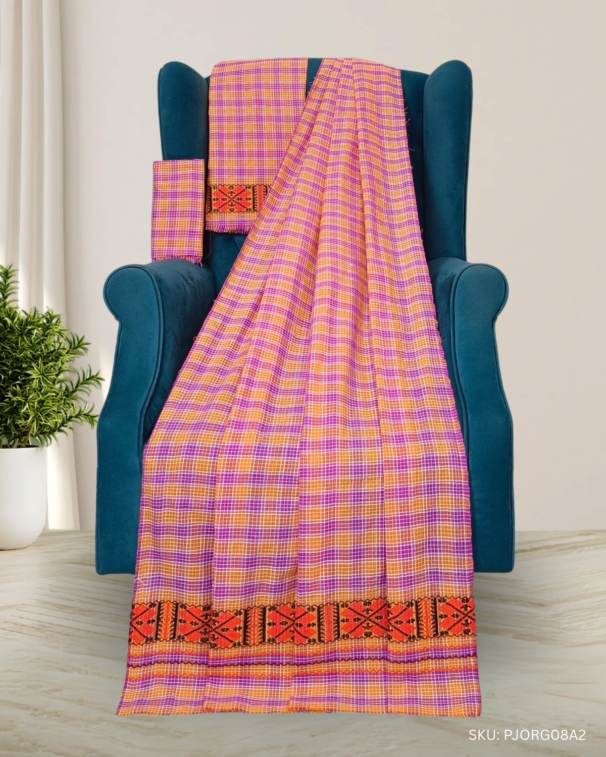 Pajok design Mising mekhela sador
