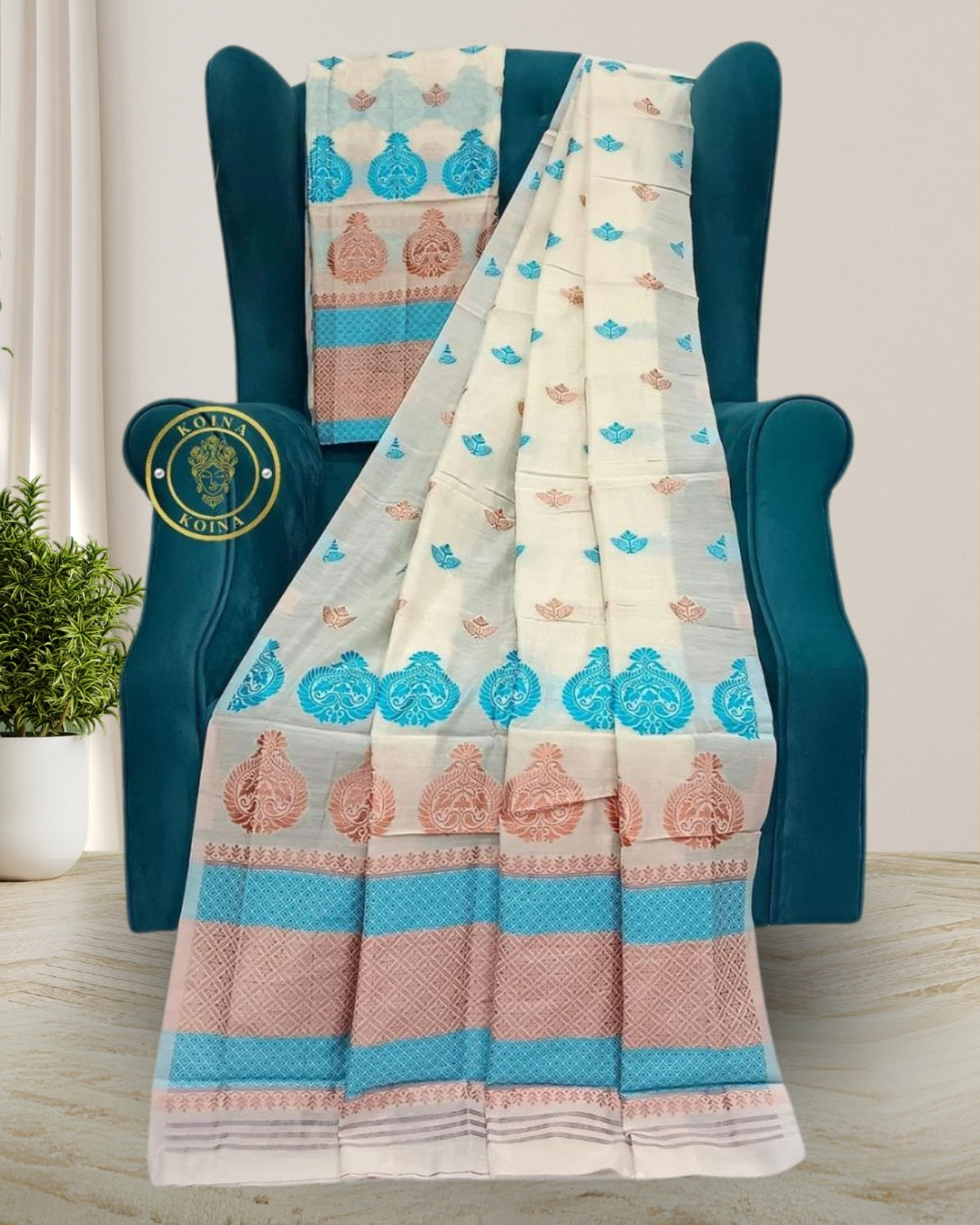 AC cotton mekhela sador