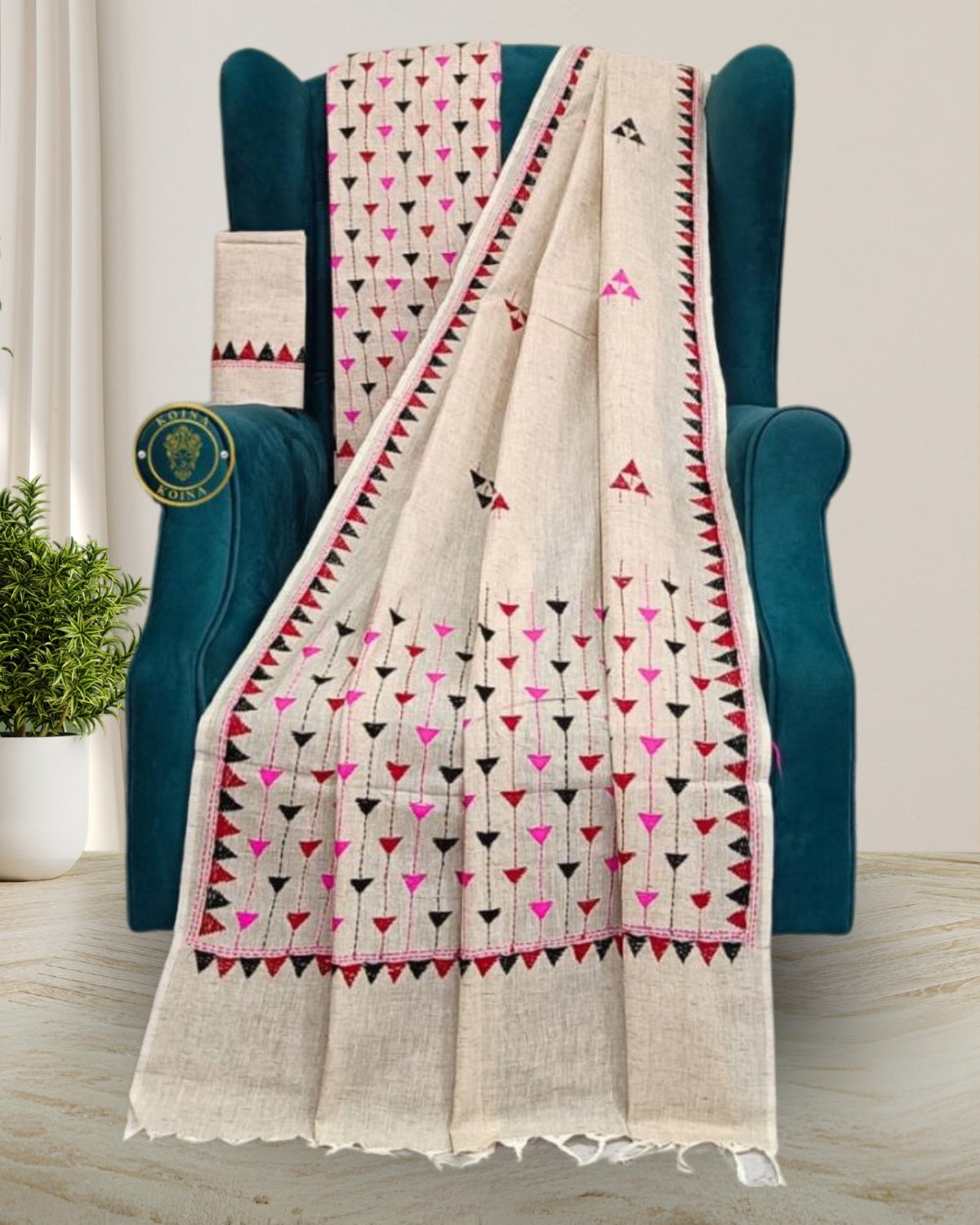 Khadi cotton mekhela sador