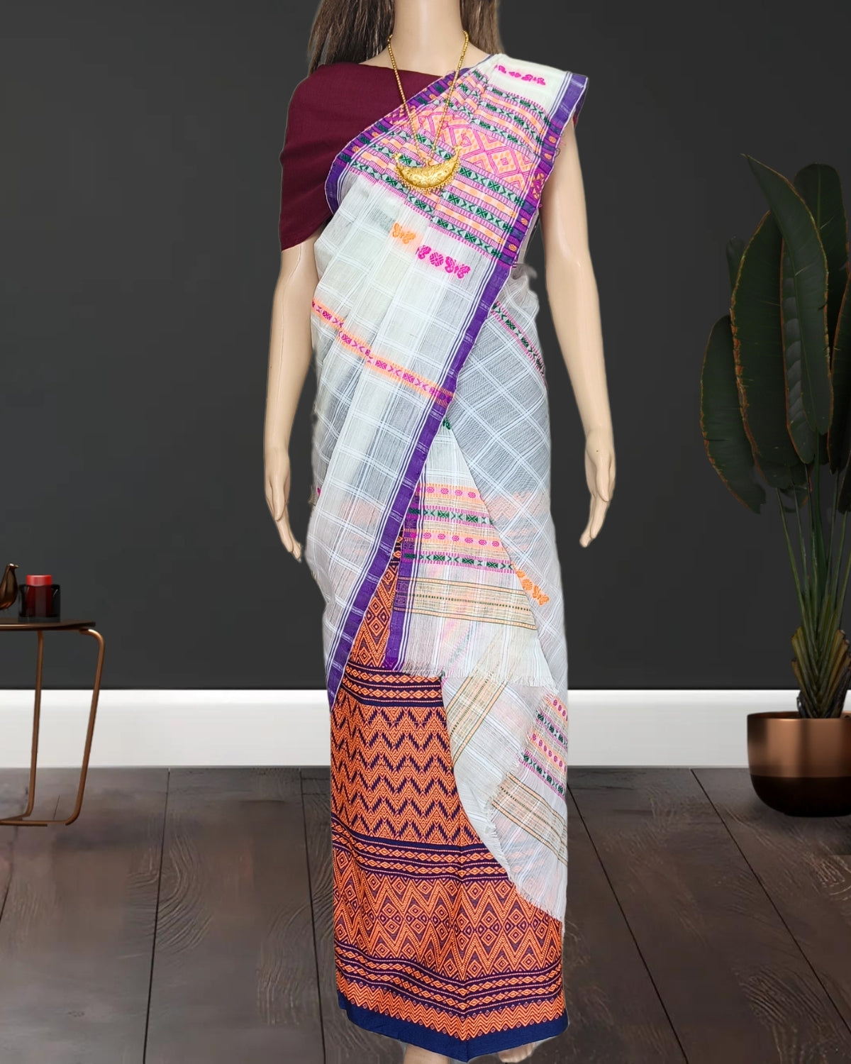 Gero design semi nuni single chadar - White