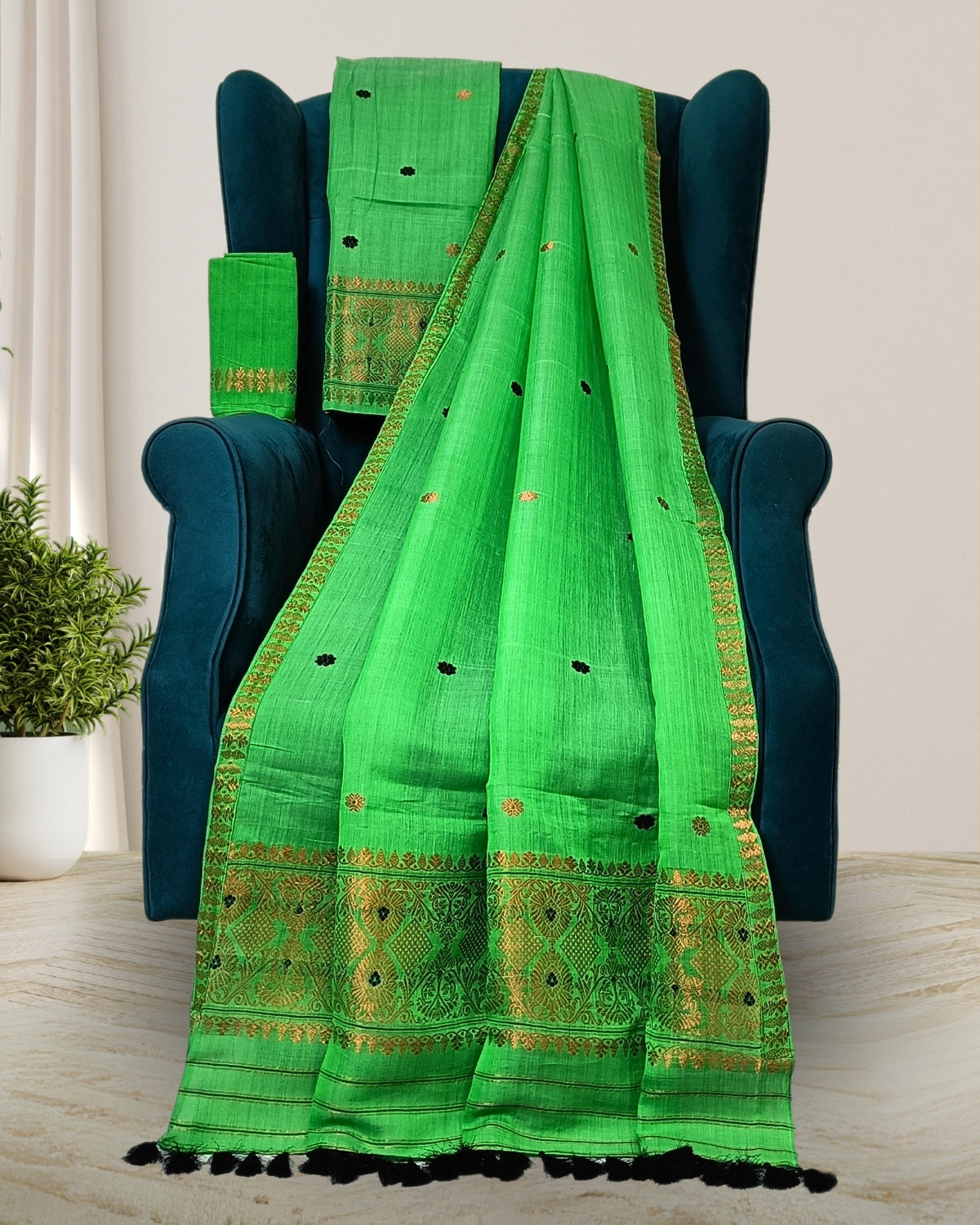 Nuni cotton mekhela sador