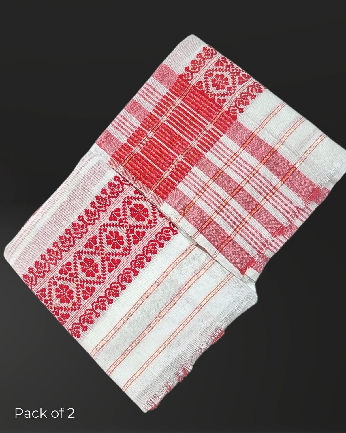 Assamese gamusa - cotton (Pack of 2)