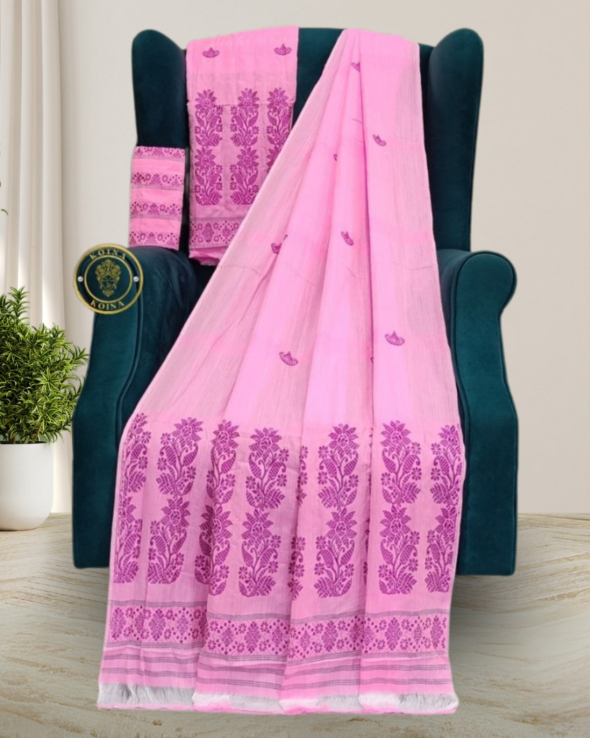 Swiss cotton mekhela sador