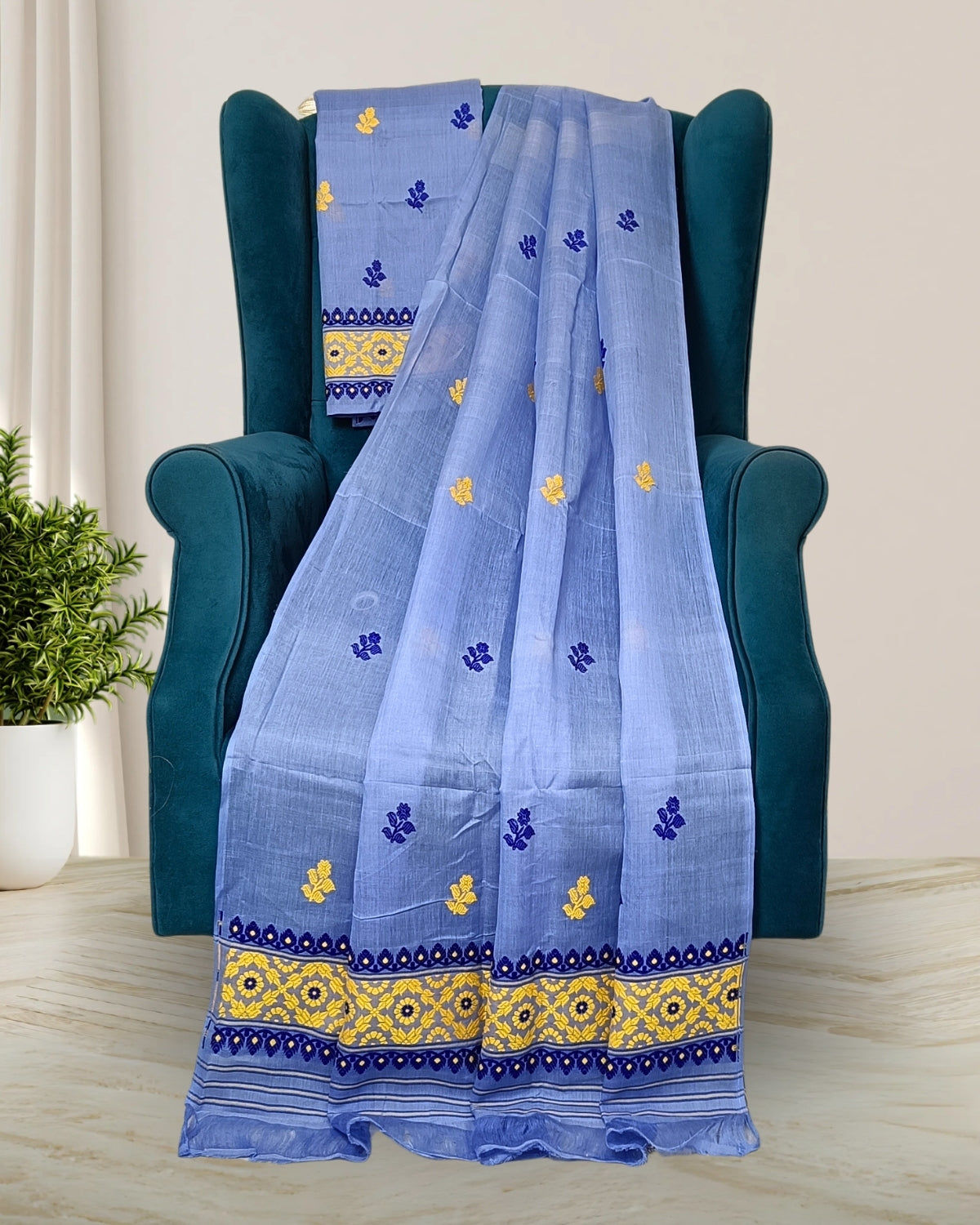 Nuni cotton mekhela sador
