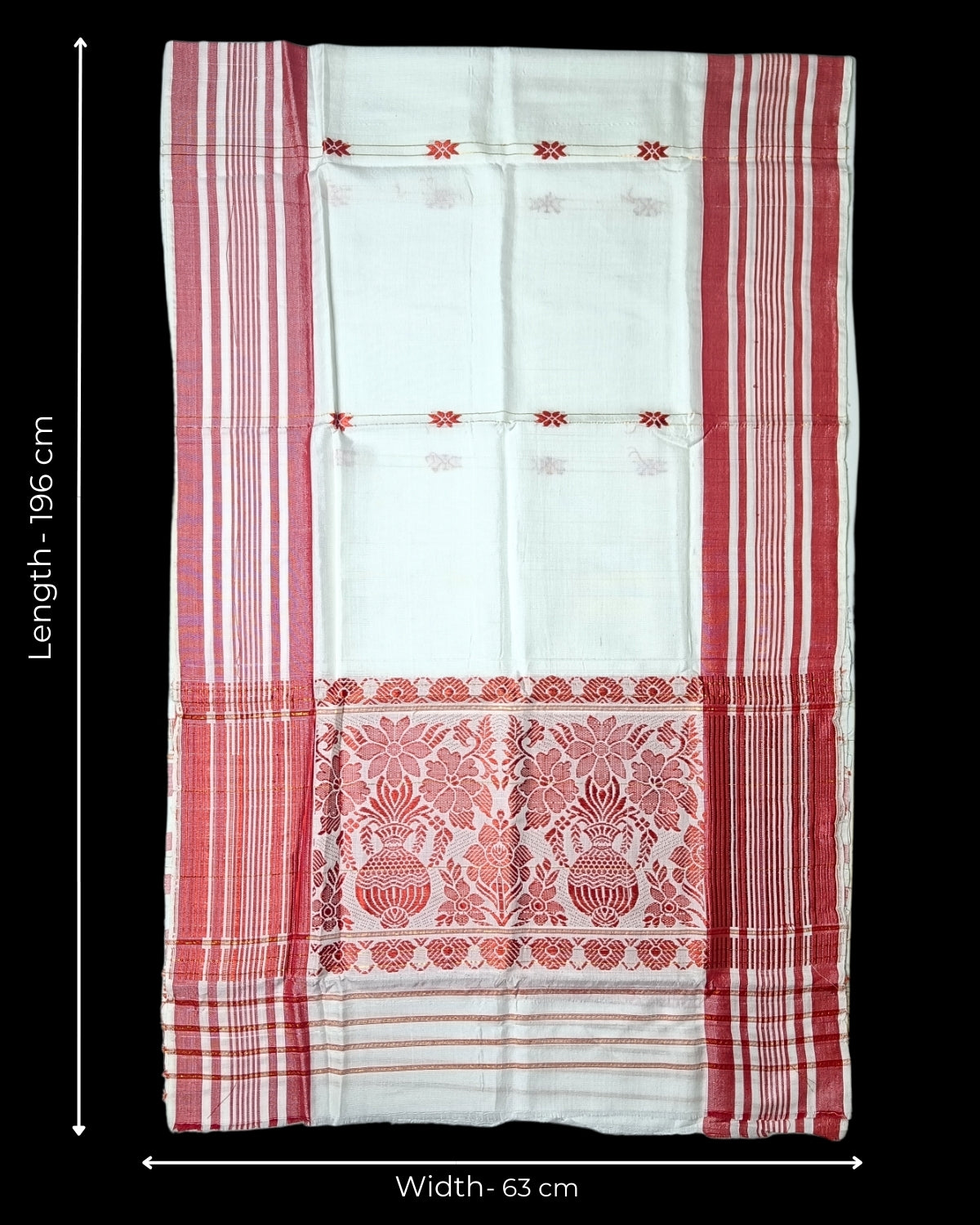 Mulberry silk x mercerised cotton - Assamese gamusa (Pak of 2)