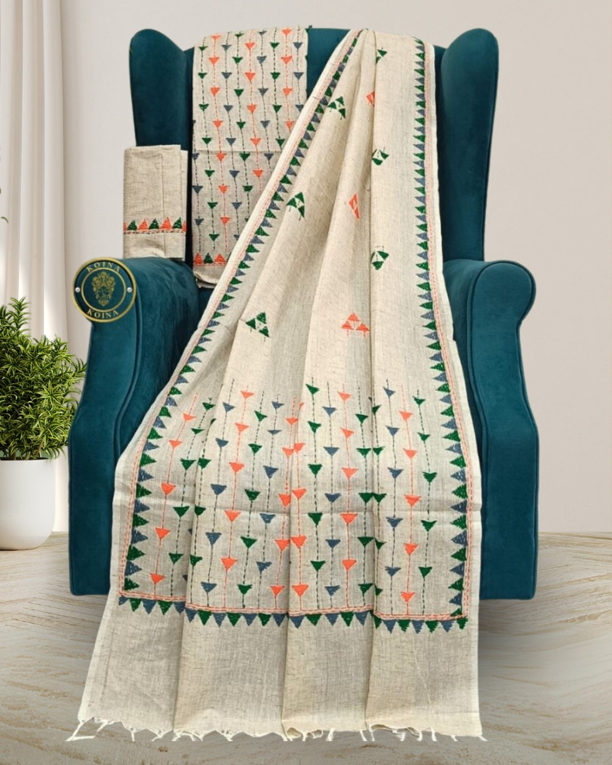Khadi cotton mekhela sador