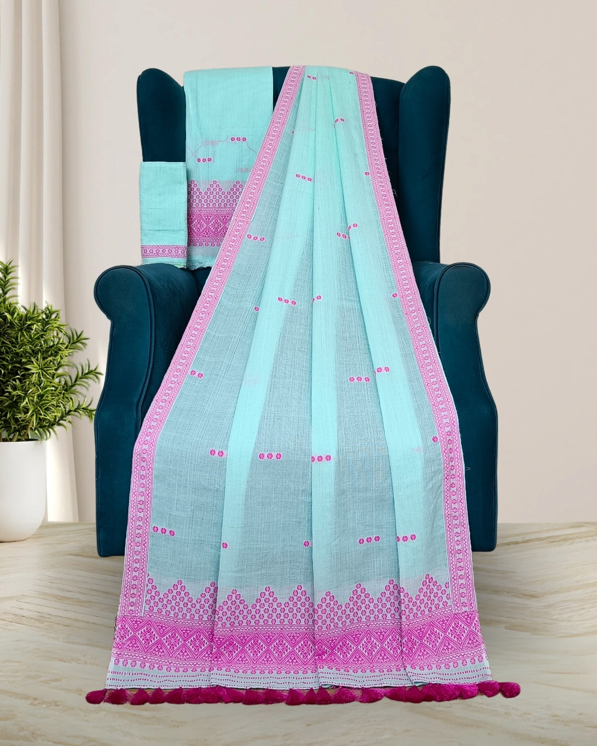 Pure cotton mekhela sador