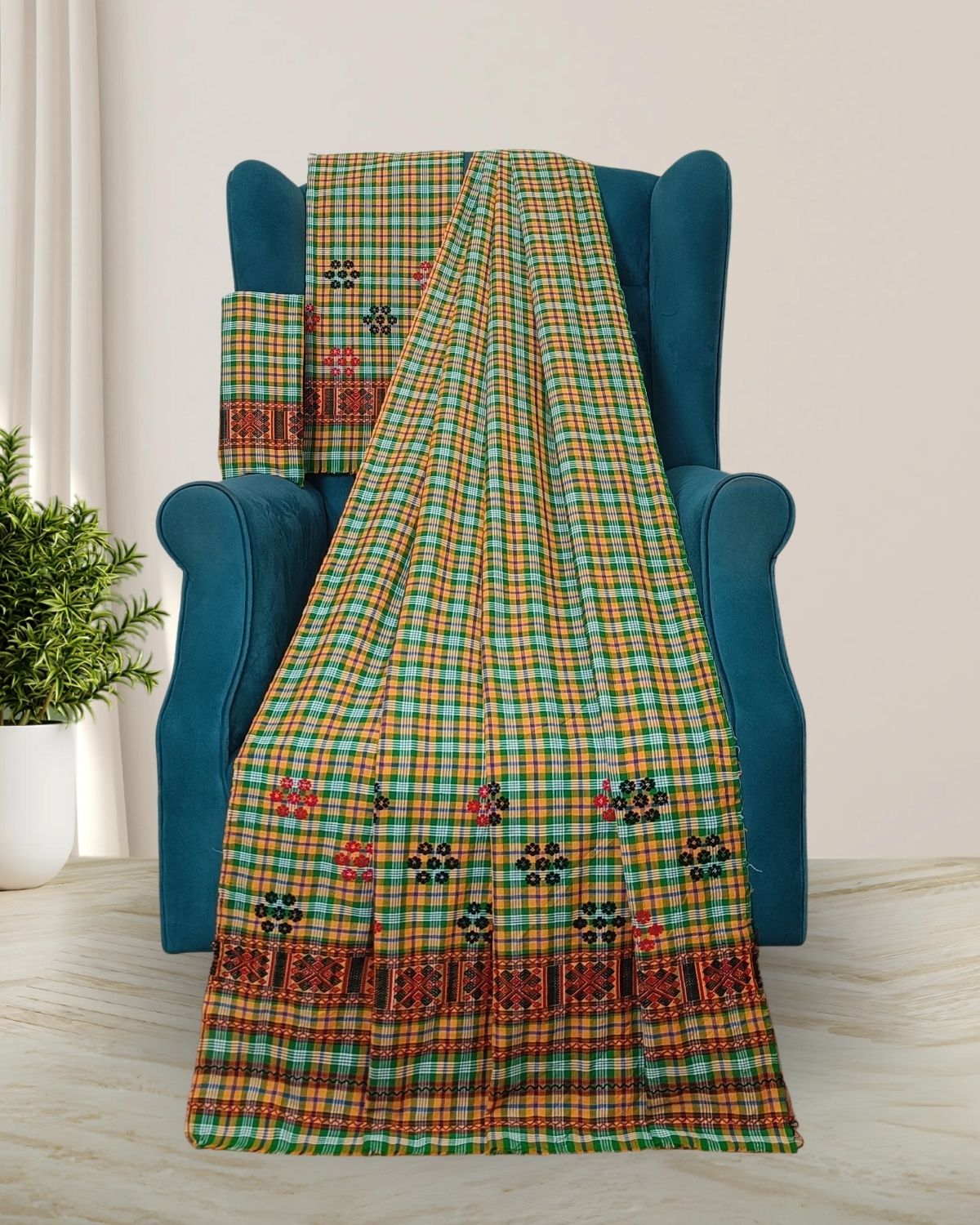 Pajok design Mising mekhela sador