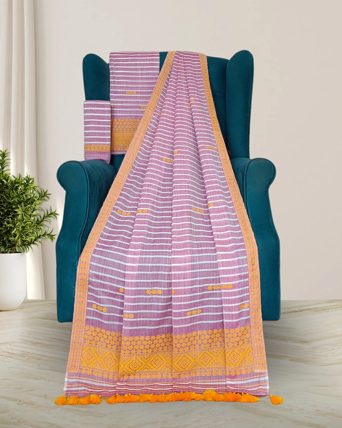 Pure cotton mekhela sador