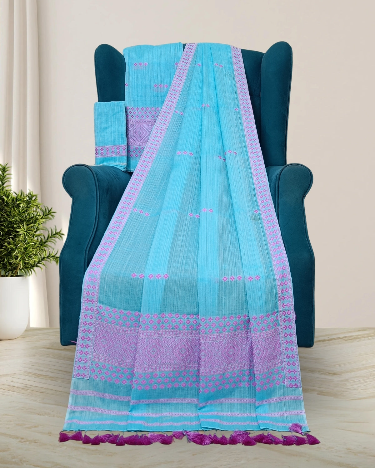 Pure cotton mekhela sador