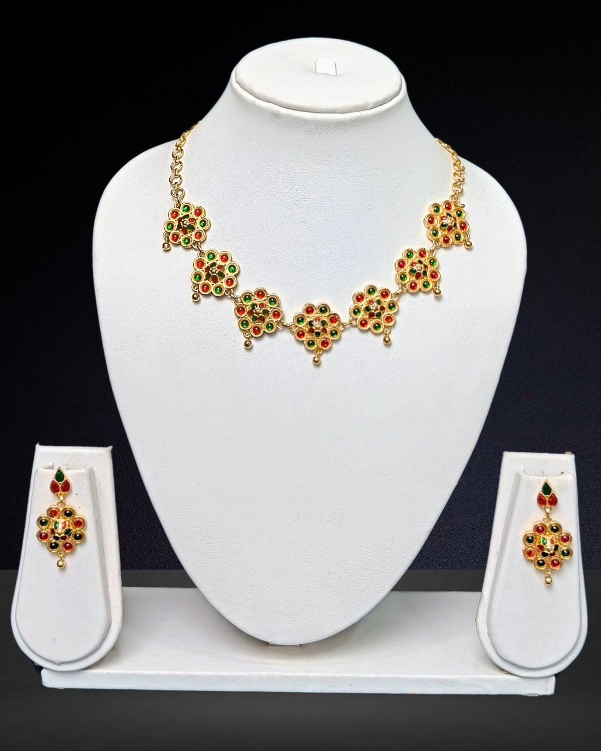 Multicolor flower golpata set