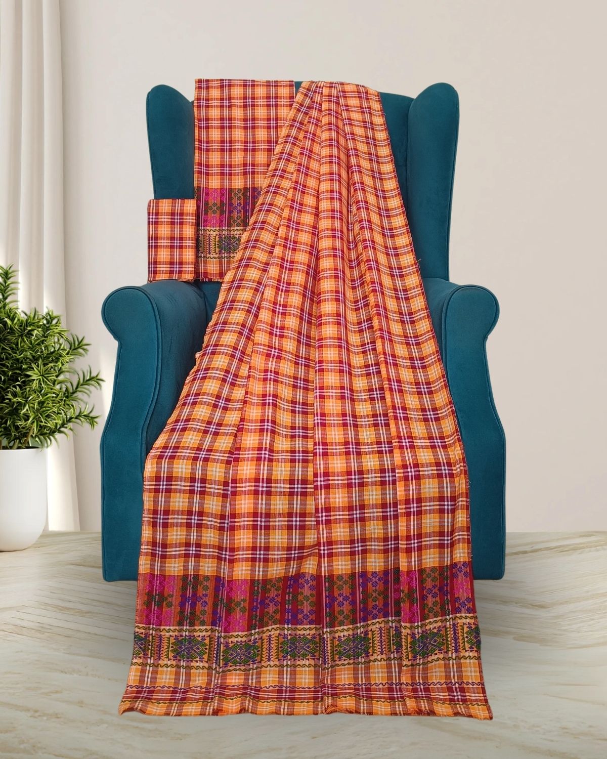 Pajok design Mising mekhela sador
