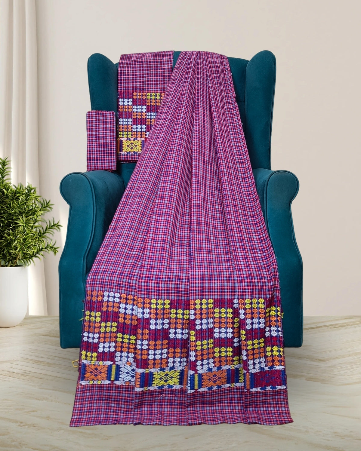 Pajok design Mising mekhela sador