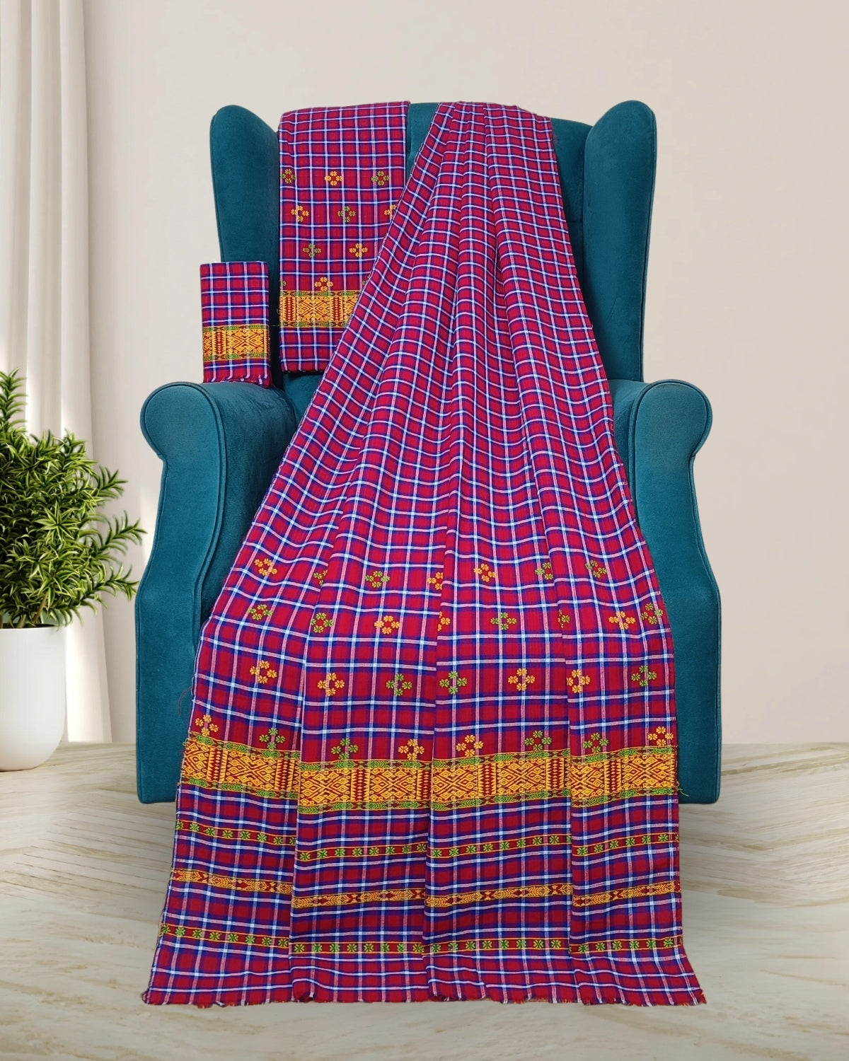 Pajok design Mising mekhela sador