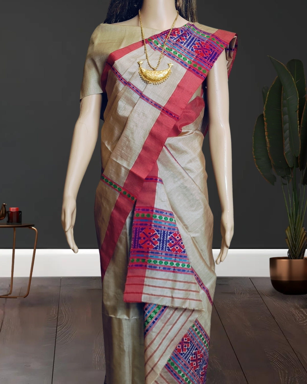 Gero design pure tussar silk single sador